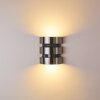 KOLDING Outdoor Wall Light LED stainless steel, black, 1-light source, Motion sensor