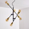 Coppet Pendant Light black-gold, 6-light sources
