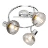 Globo LOTHAR Ceiling light Smoke-coloured, 3-light sources