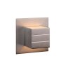 Lucide BOK wall light chrome, stainless steel, 1-light source