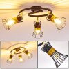 Ayen Ceiling Light black-gold, 3-light sources