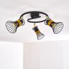 Ayen Ceiling Light black-gold, 3-light sources