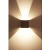 Helestra wall light LED grey, silver, 2-light sources