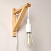 WIEDAU Wall Light Light wood, white, 1-light source