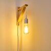 WIEDAU Wall Light Light wood, white, 1-light source