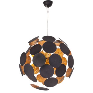 Pendant Light By Rydens Planet gold, black, 6-light sources
