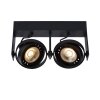 Lucide GRIFFON Ceiling Spotlight black, 2-light sources