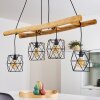 KOTOR Pendant Light Light wood, black, 4-light sources