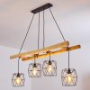 KOTOR Pendant Light Light wood, black, 4-light sources