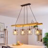 KOTOR Pendant Light Light wood, black, 4-light sources