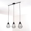 KAVVI Pendant Light black, 3-light sources