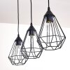 KAVVI Pendant Light black, 3-light sources