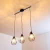 KAVVI Pendant Light black, 3-light sources