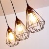 KAVVI Pendant Light black, 3-light sources