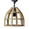 Brilliant MATRIX WOOD Pendant Light black, 1-light source