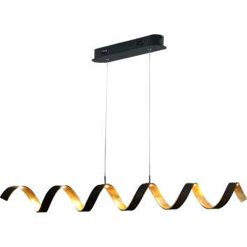 Lutec HELIX Pendant Light gold, black, 6-light sources