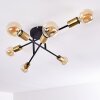 Coppet Ceiling Light black-gold, 6-light sources