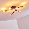 Coppet Ceiling Light black-gold, 6-light sources