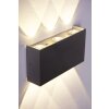 B-Leuchten Stream wall light aluminium, 6-light sources