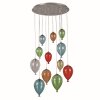 Ideal Lux CLOWN Pendant Light chrome, 12-light sources