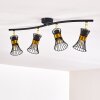 Ayen Ceiling Light black-gold, 4-light sources