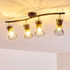 Ayen Ceiling Light black-gold, 4-light sources