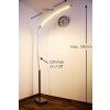 Santa Marta floor lamp LED chrome, matt nickel, 1-light source