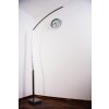 Santa Marta floor lamp LED chrome, matt nickel, 1-light source
