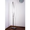 Santa Marta floor lamp LED chrome, matt nickel, 1-light source