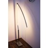 Santa Marta floor lamp LED chrome, matt nickel, 1-light source