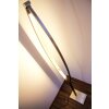 Santa Marta floor lamp LED chrome, matt nickel, 1-light source