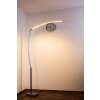 Santa Marta floor lamp LED chrome, matt nickel, 1-light source
