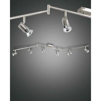 Fabas Luce ALICE ceiling spotlight matt nickel, 6-light sources