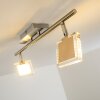 Kiruna Ceiling Light LED chrome, matt nickel, 2-light sources