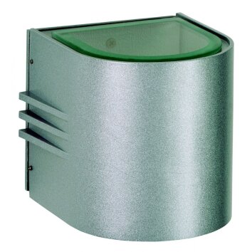 Albert 2308 outdoor wall light LED silver, 2-light sources