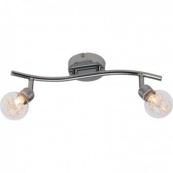 Brilliant BULB ceiling light chrome, 2-light sources