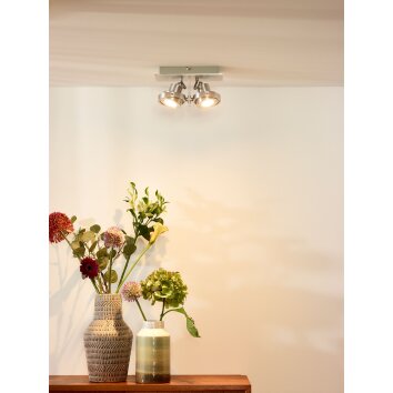Ceiling Spotlight Lucide LANDA LED chrome, 2-light sources