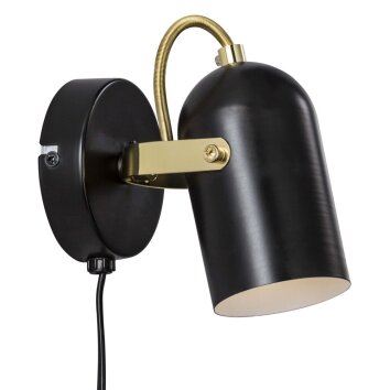 Nordlux LOTUS Wall Light brass, black, 1-light source