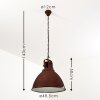 JONSERED Pendant Light rust-coloured, 1-light source