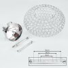 KLAMILA Ceiling light chrome, 2-light sources