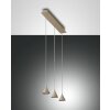 Fabas Luce DELTA Pendant Light LED gold, 3-light sources