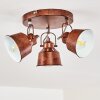 Ceiling Light Safari rust-coloured, 3-light sources