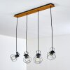Sundsvall Pendant Light brown, black, 4-light sources