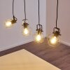 Sundsvall Pendant Light brown, black, 4-light sources