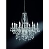 Reality LÜSTER chandelier transparent, clear, 10-light sources