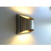 Lutec DODD Wall Light LED stainless steel, 2-light sources