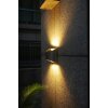 Lutec DODD Wall Light LED stainless steel, 2-light sources