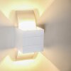 Baku wall light white, 1-light source