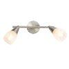 Globo KRISTALL Ceiling light matt nickel, 2-light sources