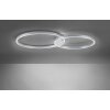 Ceiling Light Paul Neuhaus Q-KATE LED aluminium, 1-light source, Remote control